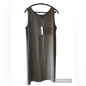 Eileen Fisher Silk Dress ‘Georgette Crepe’ Size L NWT